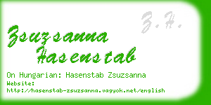 zsuzsanna hasenstab business card